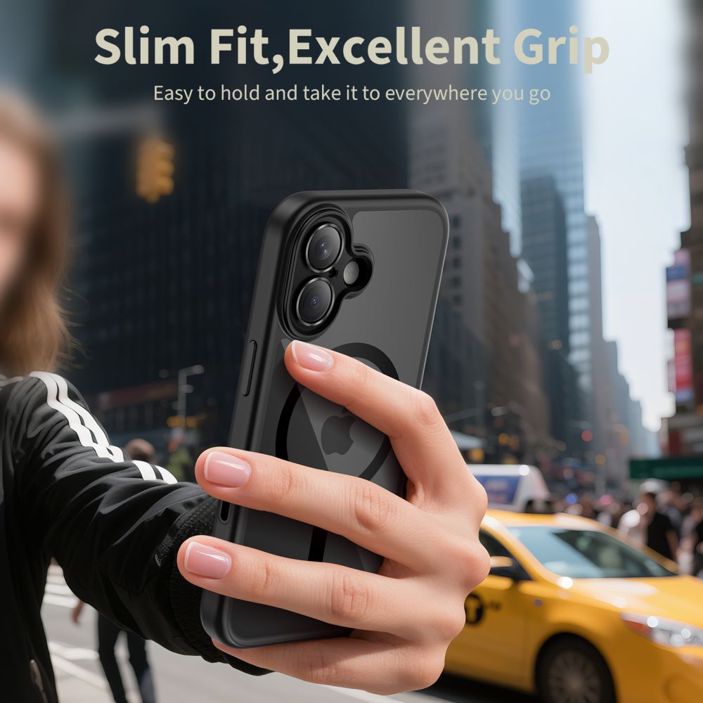 Tech-Protect Magpeak Magsafe CC Case til iPhone 17 - Clear Black