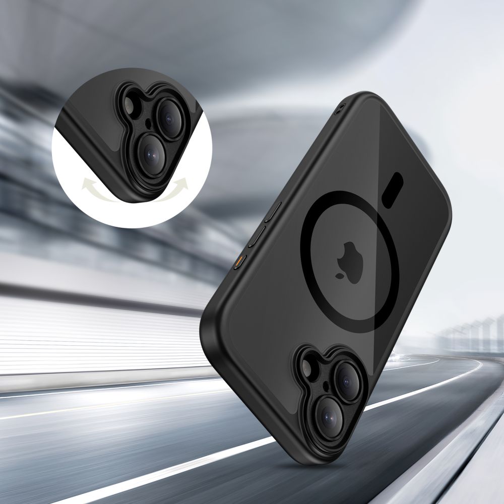 Tech-Protect Magpeak Magsafe CC Case til iPhone 17 - Clear Black