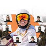 Qunature 13230023010 ski balaclava cykel motorcykel balaklava størrelse M - sort