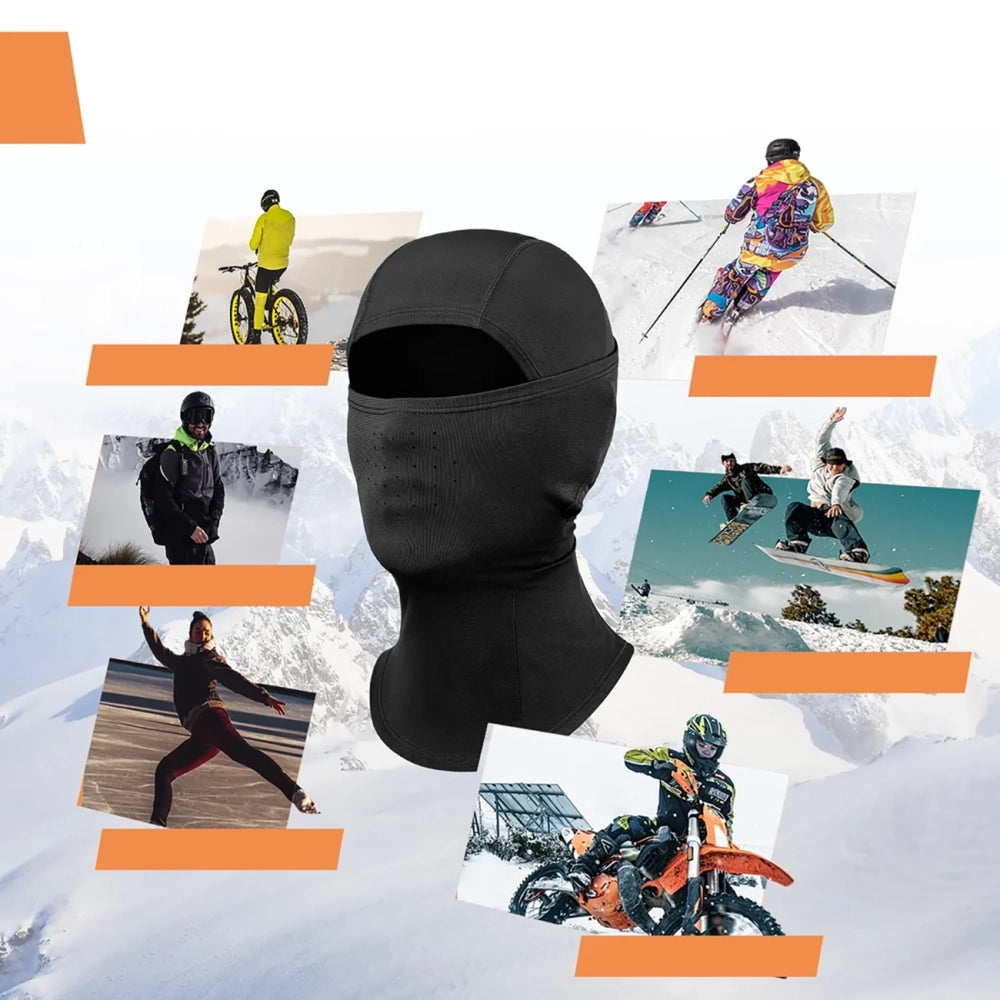 Qunature 13230023010 ski balaclava cykel motorcykel balaklava størrelse M - sort