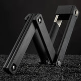 Rockbros 32140003001 foldable bicycle lock with key and handle, 88cm - black