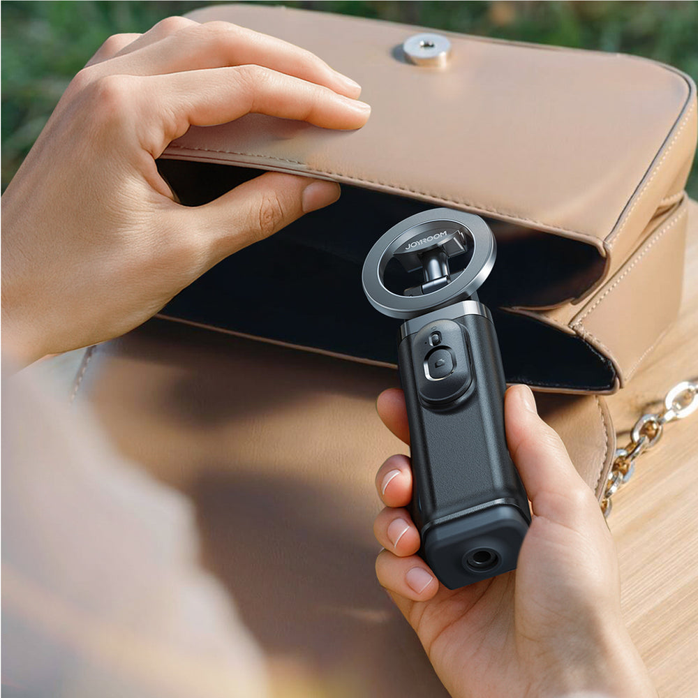 Joyroom JR-ZS509 MagSafe Kompatibel Selfie Stick med Bluetooth - sort