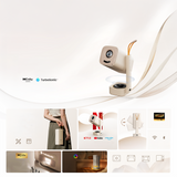 Yaber T1 Pro Portable Ultra-Compact Foldable LCD Projector FullHD 1080p - Beige