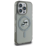 Karl Lagerfeld IML Metal Karl&Choupette Head MagSafe Case til iPhone 16 Pro Max - sort
