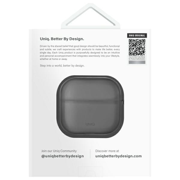 Uniq Glase AirPods 4 Case - Halvt gennemsigtigt