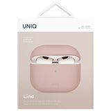 Uniq Lino Silicone AirPods 4 Case - Pink