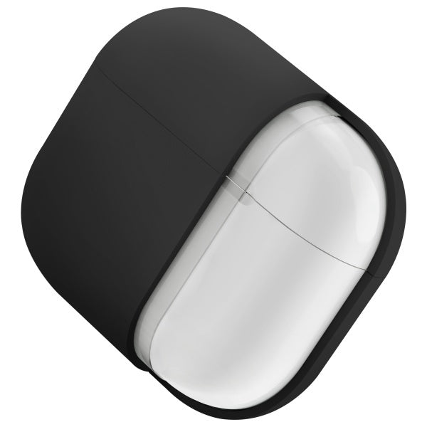 Uniq Nexo AirPods 4 + Ørehooks Silikonhylster - sort