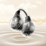 Baseus Bass 15 Clip OWS Trådløse hovedtelefoner med Baseus Simple USB-C 3A 30 cm kabel - sort