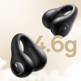 Baseus Bass 15 Clip OWS Trådløse hovedtelefoner med Baseus Simple USB-C 3A 30 cm kabel - sort