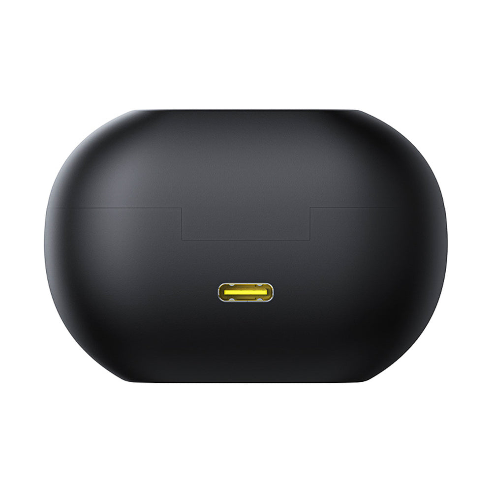 Baseus Bass 15 Clip OWS Trådløse hovedtelefoner med Baseus Simple USB-C 3A 30 cm kabel - sort