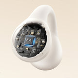 Baseus Bass 15 Clip OWS trådløse hovedtelefoner med Baseus Simple USB-C 3A 30cm kabel - hvid