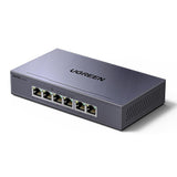 Switch Ugreen 6-Port 1Gb/s Ethernet Switch med PoE - Grå