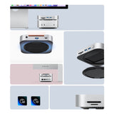 Orico MiniLink 9-in-1 Docking Station with M.2 SSD Hard Drive Bay - Silver