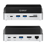 Orico MiniDock 10-in-1 Docking Station med SSD Hard Drive Bay - Silver