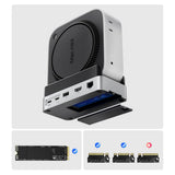 Orico MiniDock 10-in-1 Docking Station med SSD Hard Drive Bay - Silver
