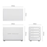 Orico 8848U4 DAS Series 4-Bay M.2 NVMe SSD Disk Array - Hvid