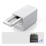 Orico 8848U4 DAS Series 4-Bay M.2 NVMe SSD Disk Array - Hvid