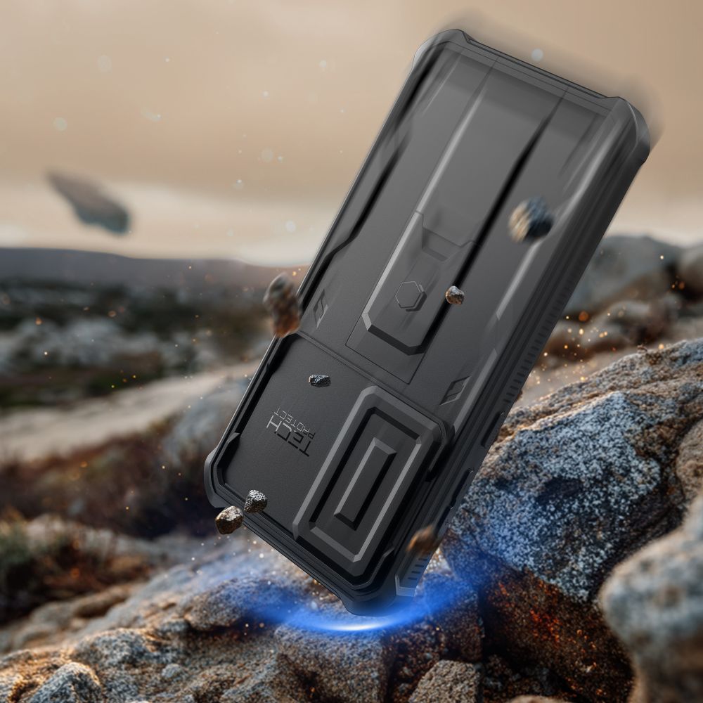 Tech-Protect Kevlar Cam+ Case til Samsung Galaxy S25 FE - sort