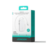 Joyroom JR-PR2 35W 10000mAh Power Bank med inddrageligt USB-C-kabel og indbygget lynkabel - hvid