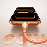 Joyroom S-A59 Vibrant Series 60W USB-C - USB-C Cable 1.2m - Orange