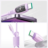 Joyroom S-A59 Vibrant Series 60W USB-C - USB-C-kabel 1,2 m - lilla