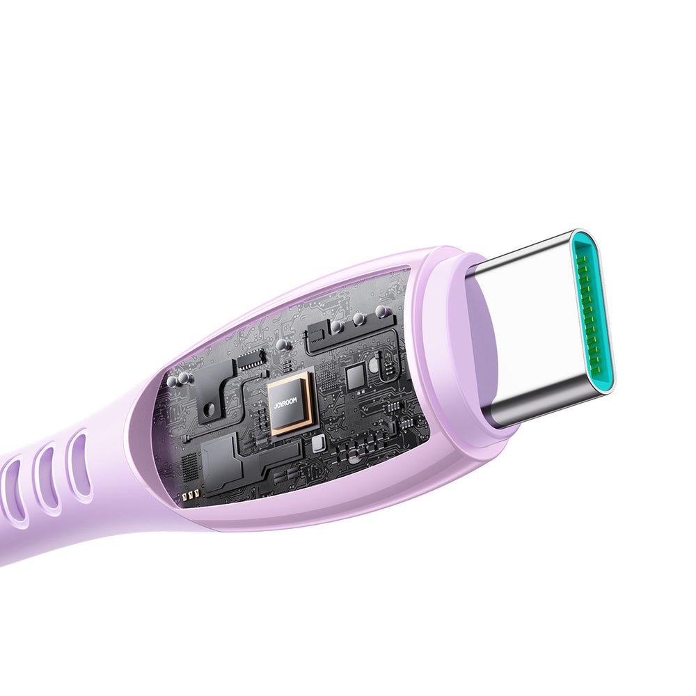 Joyroom S-A59 Vibrant Series 60W USB-C - USB-C-kabel 1,2 m - lilla