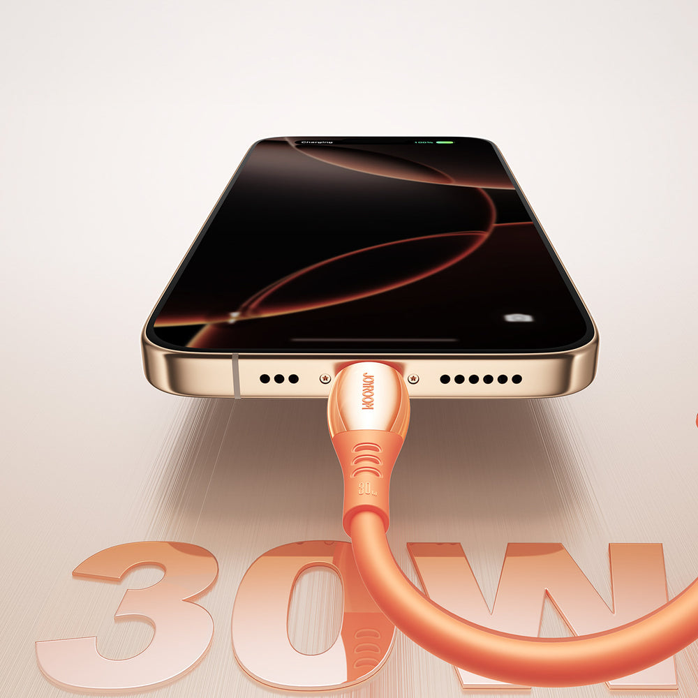 Joyroom S-A59 Vibrant Series 30W USB-C - Lightning kabel 1,2 m - orange