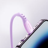 Joyroom S-A59 Vibrant Series 3A USB-A - Lightning kabel 1,2 m - lilla