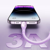 Joyroom S-A59 Vibrant Series 3A USB-A - Lightning kabel 1,2 m - lilla