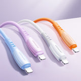 Joyroom S-A59 Vibrant Series 3A USB-A - Lightning kabel 1,2 m - lilla