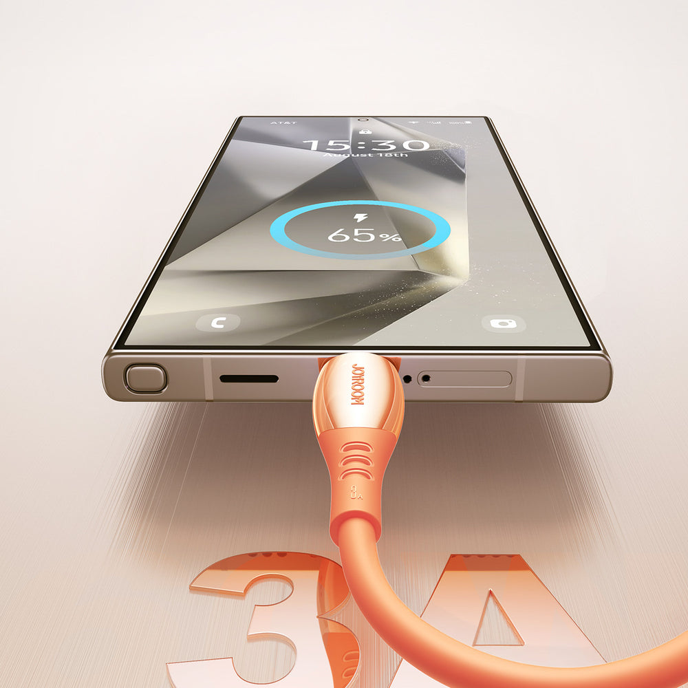 Joyroom S-A59 Vibrant Series 3A USB-A - USB-C Kabel 1,2 m - Orange