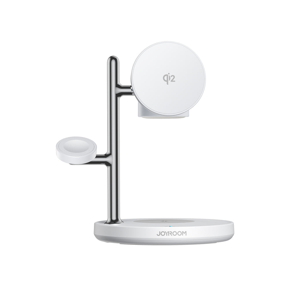 Joyroom JR-W23 Qi2 4-in-1 desktop charger with built-in inductive night light - white