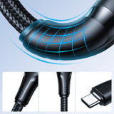 Joyroom S-A11 Surpass kabel 60W USB-C - USB-C 0,25m - sort