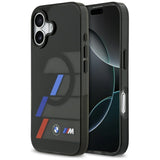 BMW M IML Metal Buttons Tricolor Lines MagSafe Case til iPhone 17 - sort