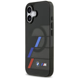 BMW M IML Metal Buttons Tricolor Lines MagSafe Case til iPhone 17 - sort