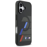 BMW M IML Metal Buttons Tricolor Lines MagSafe Case til iPhone 17 - sort