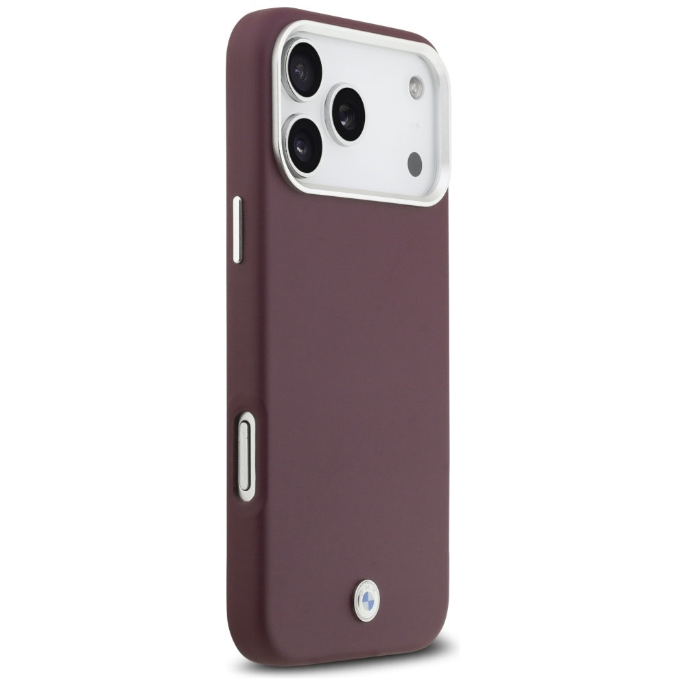 BMW Sign Full Wrapped Metal MagSafe Case til iPhone 17 Pro Max - Rød