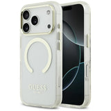 Guess Metal Outline MagSafe-hylster til iPhone 17 Pro - guld