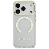 Guess Metal Outline MagSafe-hylster til iPhone 17 Pro - guld