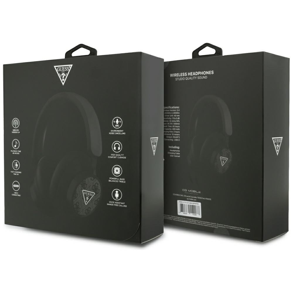 Guess 4G Triangle Logo Bluetooth Over-Ear Headphones - sort
