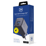 3mk Hyper Charger PD 33W GaN QC4+ PPS AFC FCP SCP 1A1C Wall Charger - sort