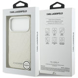 Karl Lagerfeld FW Stemplet Karl MagSafe Case til iPhone 17 Pro - Beige