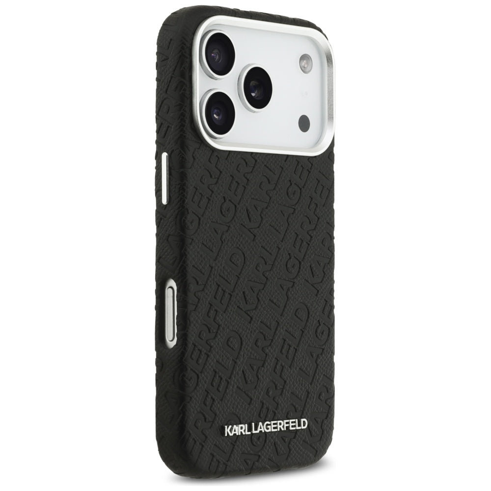 Karl Lagerfeld FW Stemplet Karl MagSafe Case til iPhone 17 Pro - sort