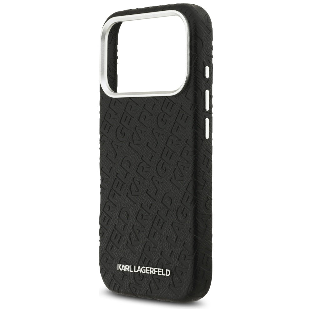 Karl Lagerfeld FW Stemplet Karl MagSafe Case til iPhone 17 Pro - sort