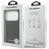 Karl Lagerfeld FW Stemplet Karl MagSafe Case til iPhone 17 Pro - sort