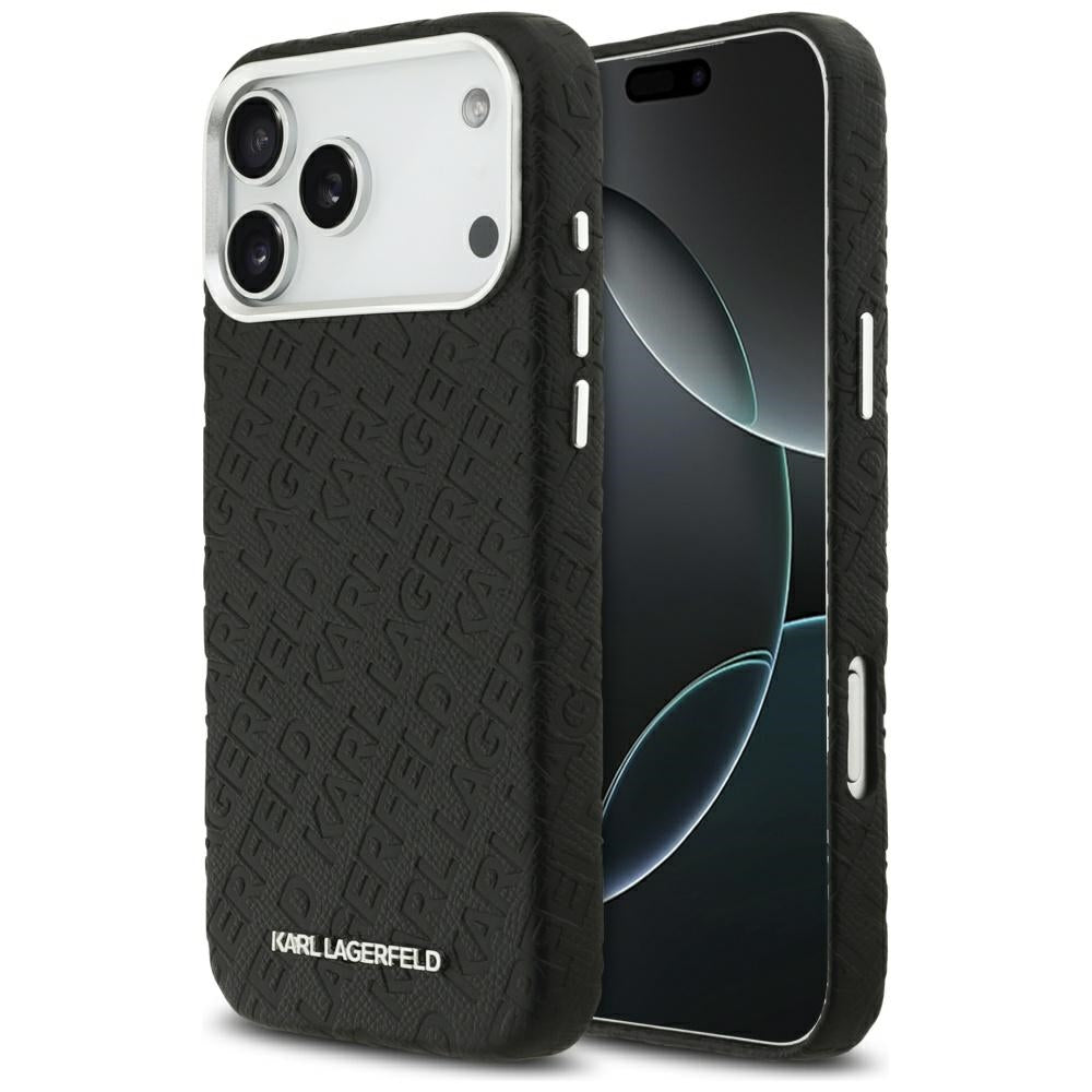 Karl Lagerfeld FW Stemplet Karl MagSafe Case til iPhone 17 Pro Max - sort