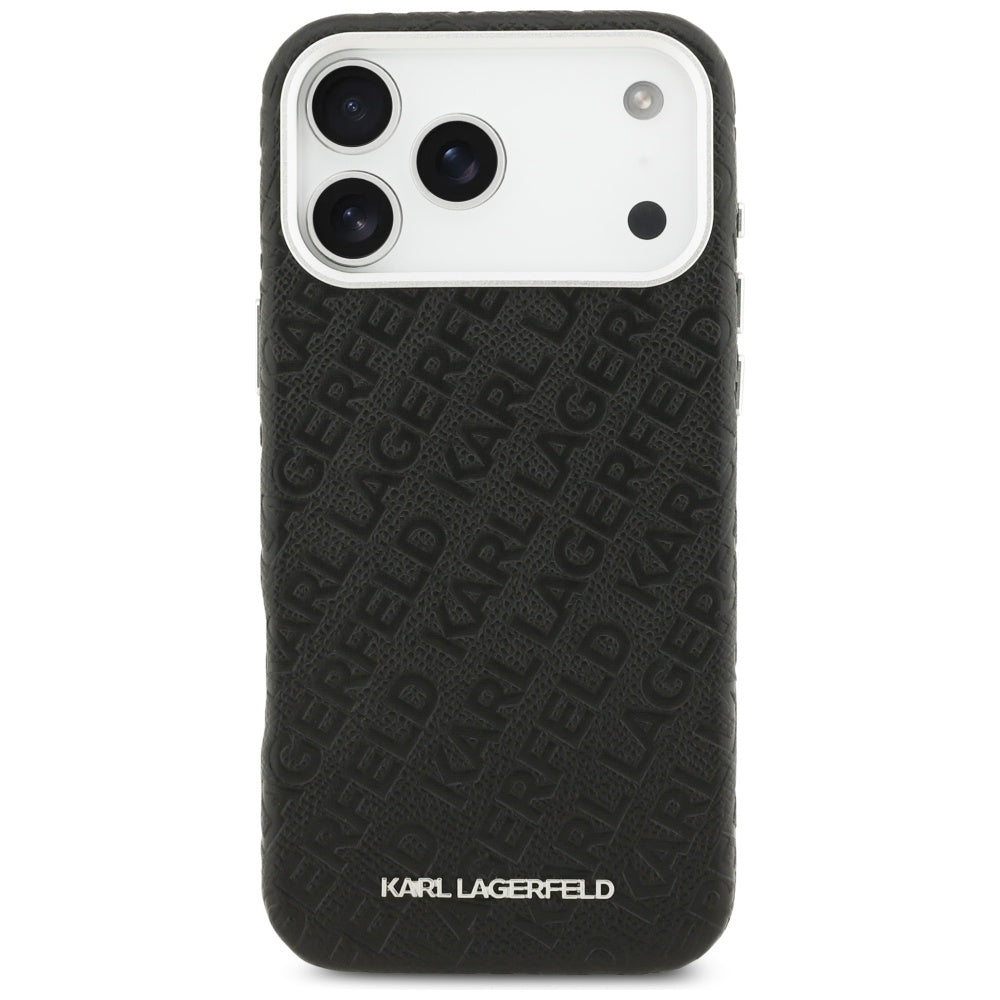 Karl Lagerfeld FW Stemplet Karl MagSafe Case til iPhone 17 Pro Max - sort
