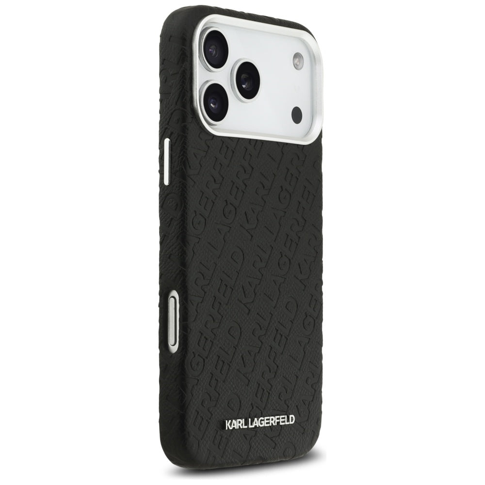 Karl Lagerfeld FW Stemplet Karl MagSafe Case til iPhone 17 Pro Max - sort