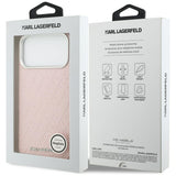 Karl Lagerfeld FW Stemplet Karl MagSafe Case til iPhone 17 Pro Max - Pink