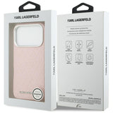 Karl Lagerfeld FW Stemplet Karl MagSafe Case til iPhone 17 Pro - Pink